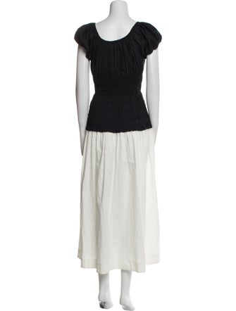 DÔEN Colorblock Pattern Long Dress