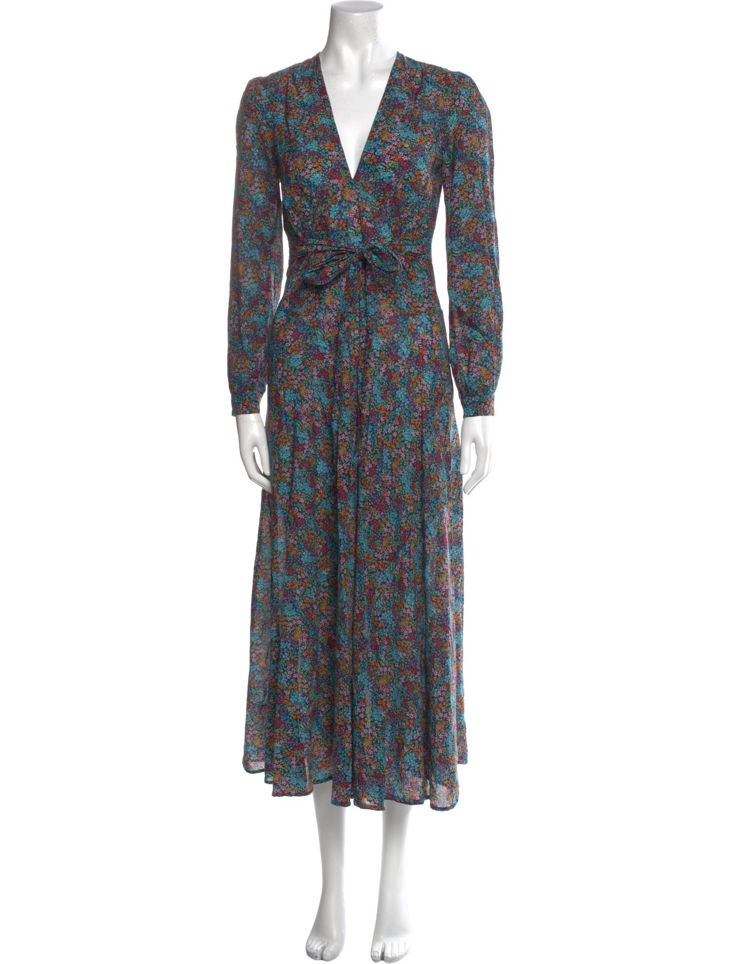 DÔEN Floral Print Long Dress