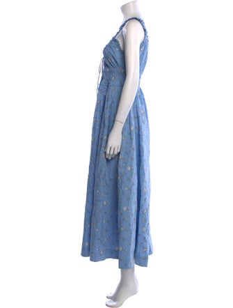 DÔEN Printed Long Dress