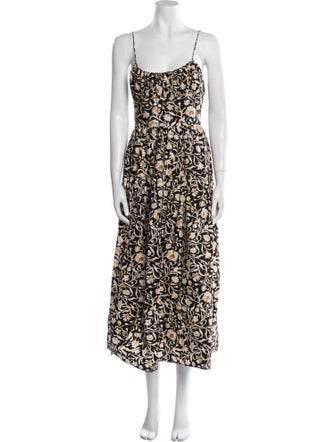 DÔEN Floral Print Long Dress