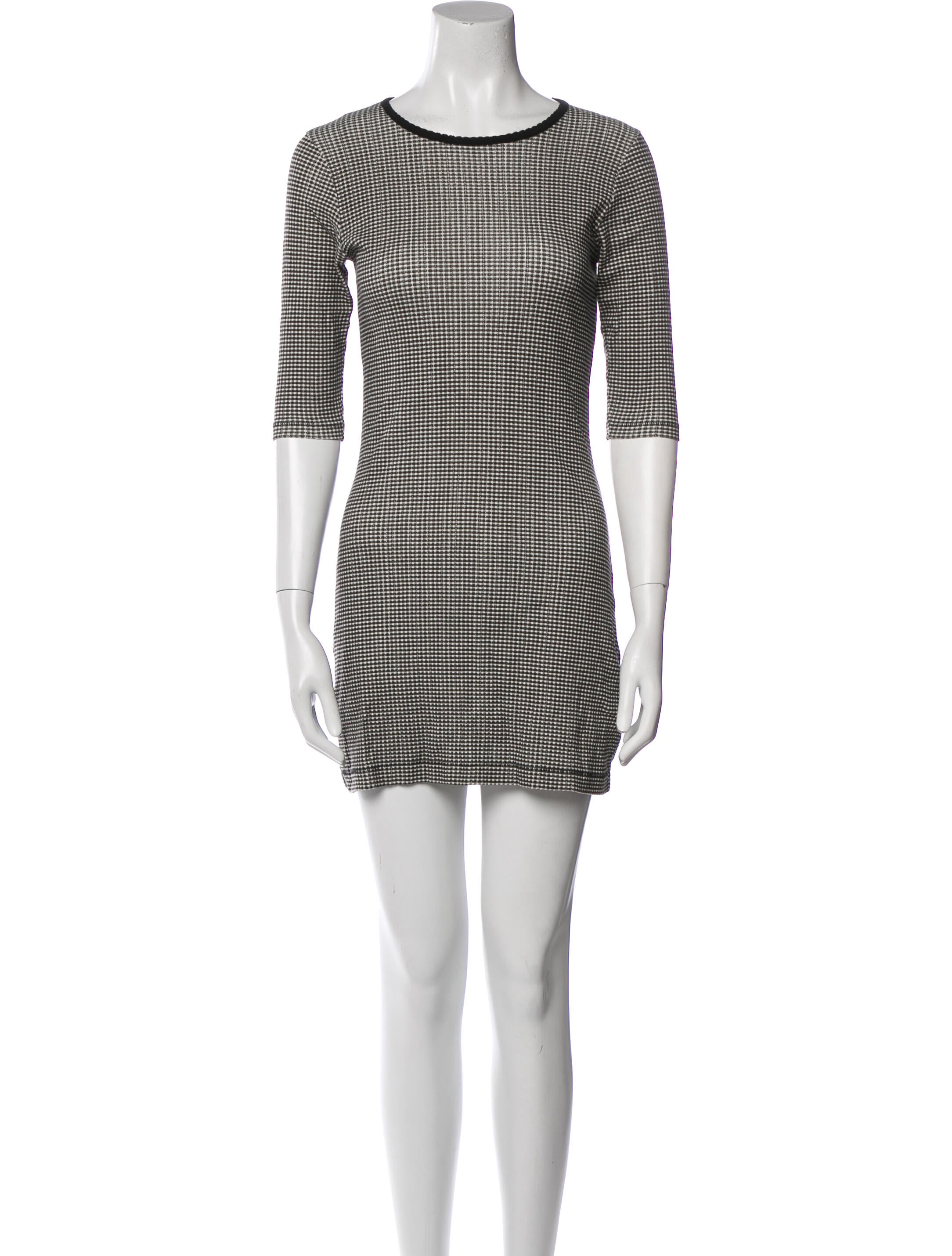 DÔEN Plaid Print Mini Dress