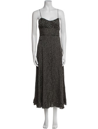 DÔEN Silk Midi Length Dress