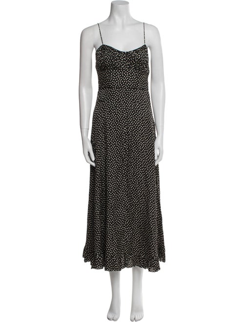 DÔEN Silk Midi Length Dress