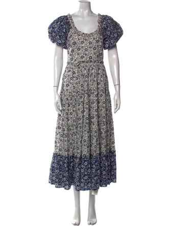 DÔEN Floral Print Long Dress