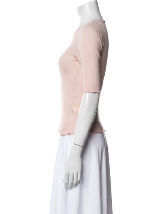 DÔEN Crew Neck Three-Quarter Sleeve Top