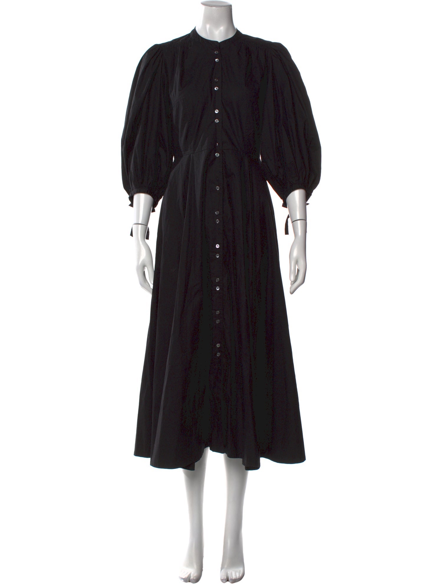 DÔEN Crew Neck Midi Length Dress