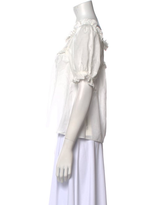 DÔEN Square Neckline Short Sleeve Top