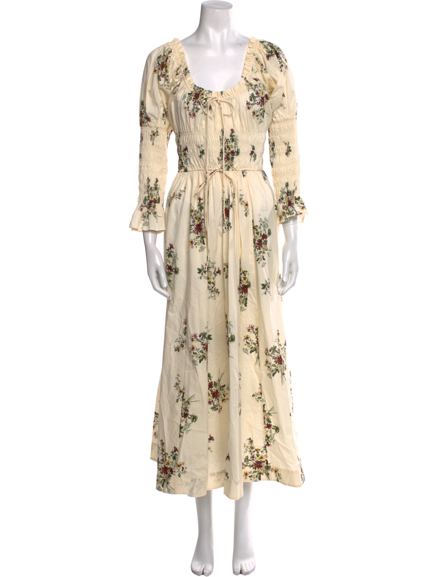 DÔEN Floral Print Long Dress