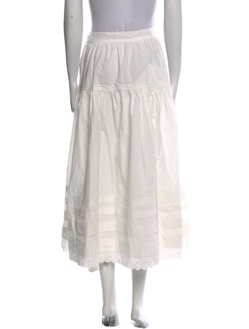 DÔEN Eyelet Trim Midi Length Skirt