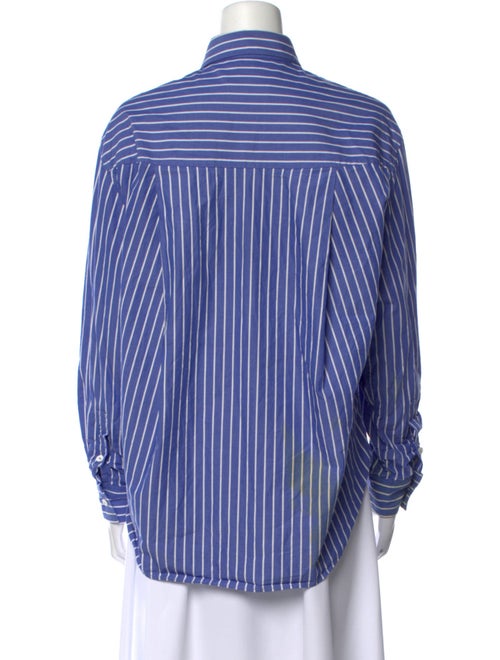DÔEN Striped Long Sleeve Button-Up Top