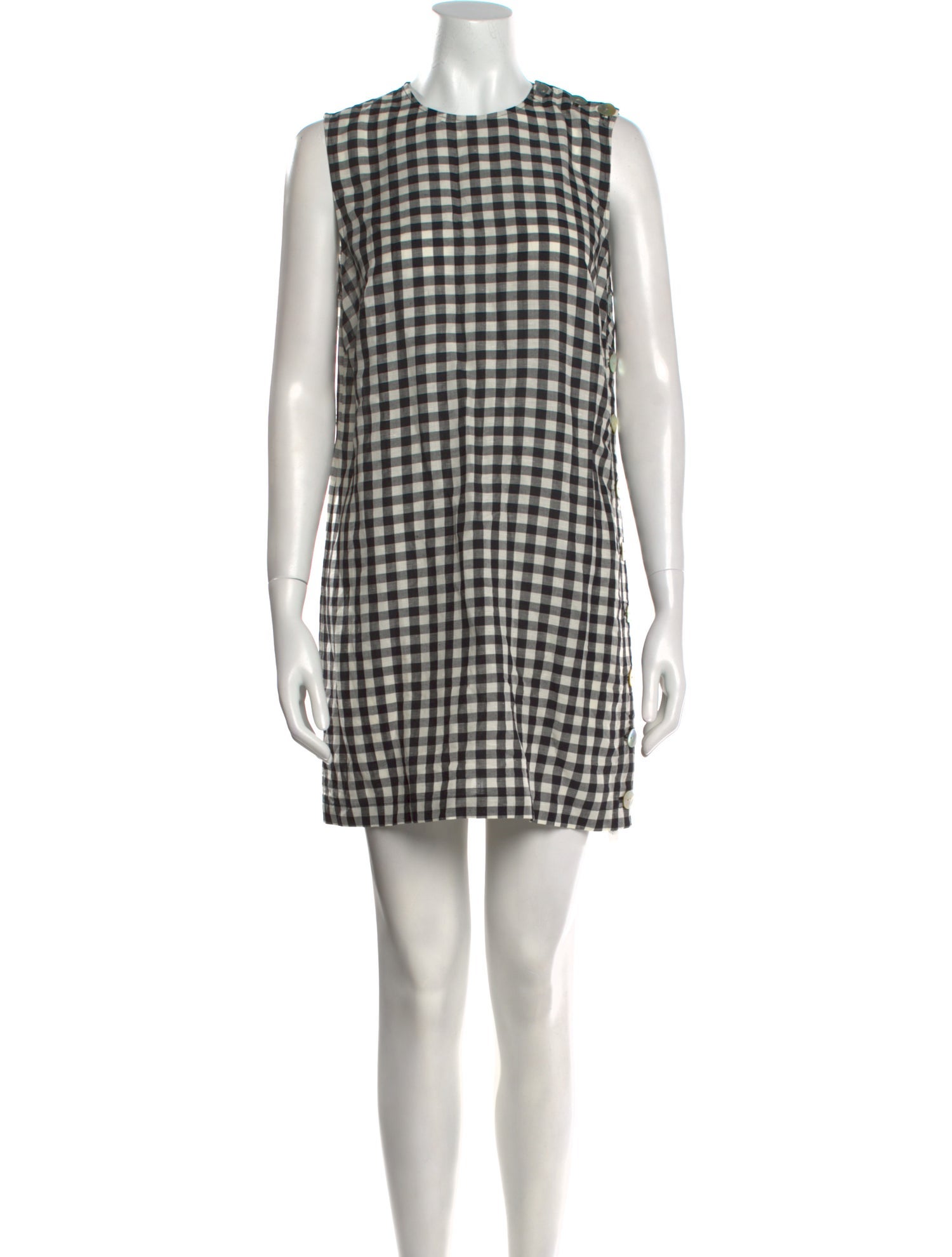 DÔEN Plaid Print Mini Dress