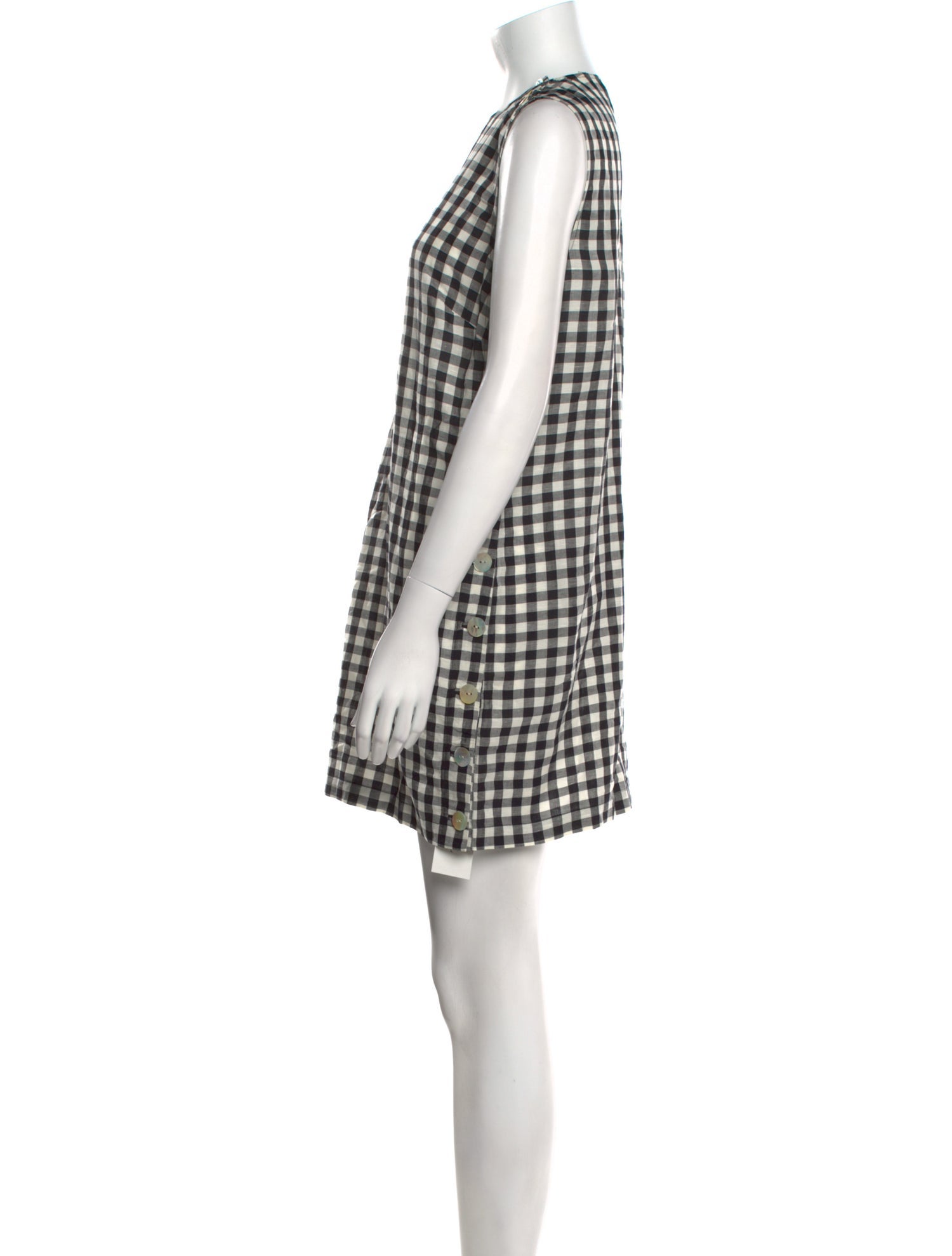 DÔEN Plaid Print Mini Dress