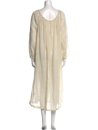 DÔEN Scoop Neck Midi Length Dress