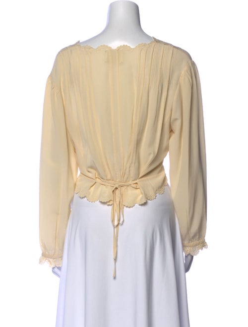 DÔEN Silk V-Neck Blouse