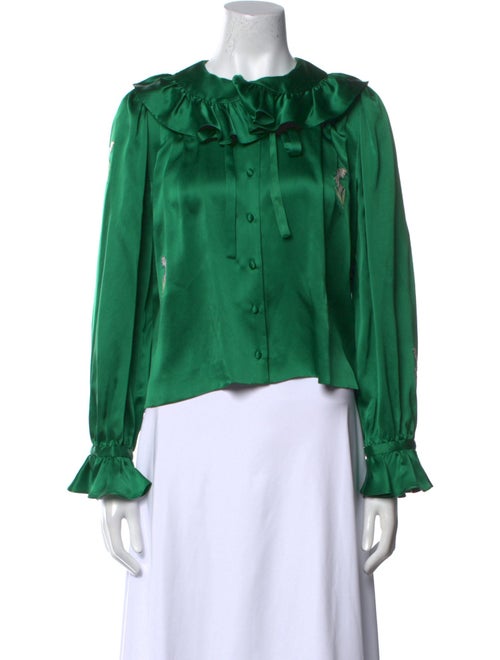 DÔEN Silk Crew Neck Blouse