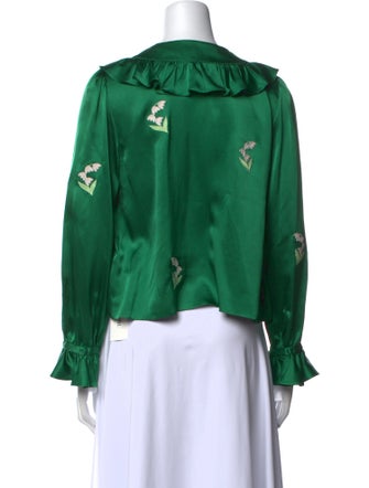 DÔEN Silk Crew Neck Blouse