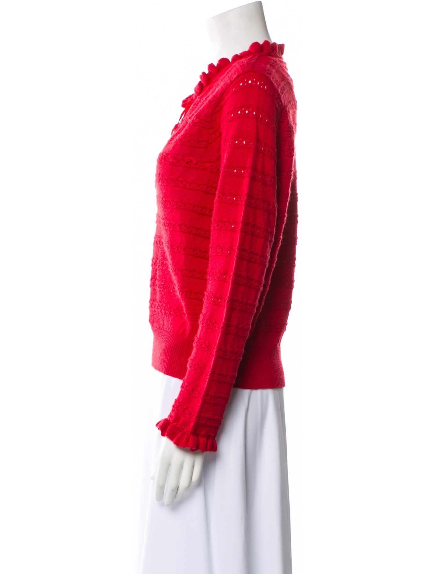 DÔEN Baby Alpaca Tie Neck Sweater