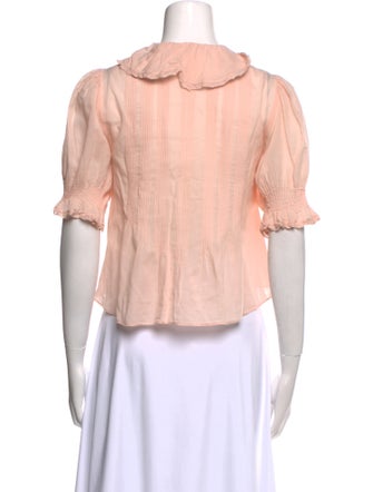 DÔEN V-Neck Short Sleeve Crop Top