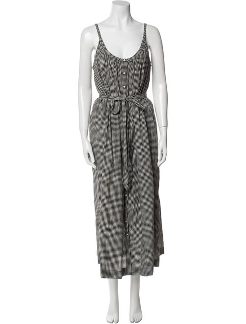 DÔEN Plaid Print Long Dress