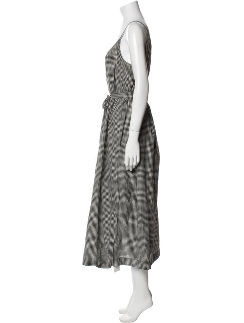 DÔEN Plaid Print Long Dress