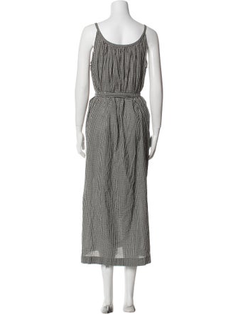 DÔEN Plaid Print Long Dress