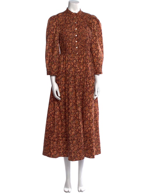 DÔEN Floral Print Long Dress