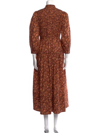 DÔEN Floral Print Long Dress