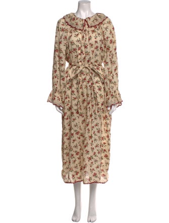 DÔEN Floral Print Long Dress