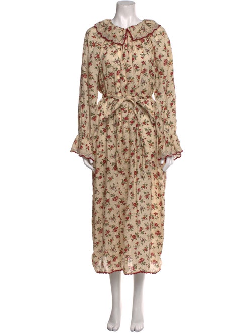 DÔEN Floral Print Long Dress