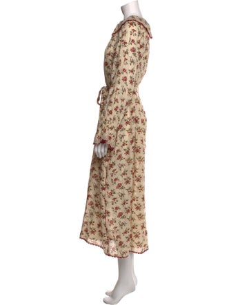 DÔEN Floral Print Long Dress