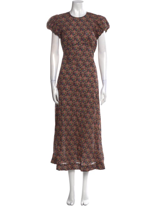 DÔEN Floral Print Long Dress