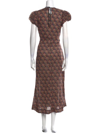 DÔEN Floral Print Long Dress