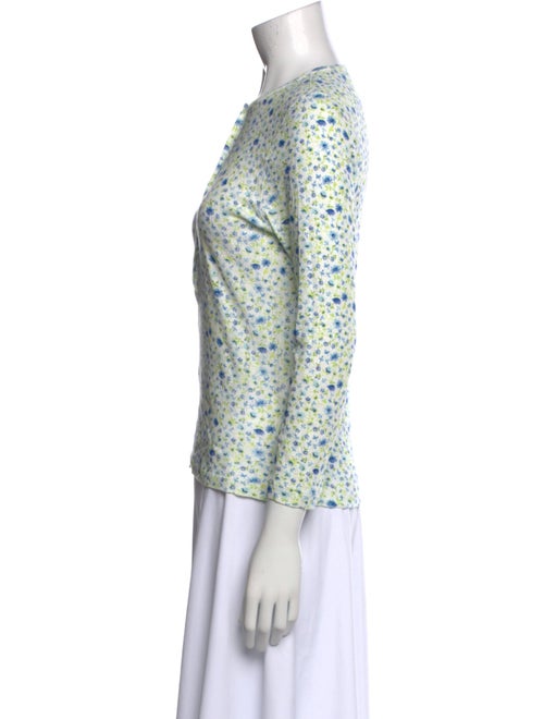 DÔEN Floral Print Crew Neck Top