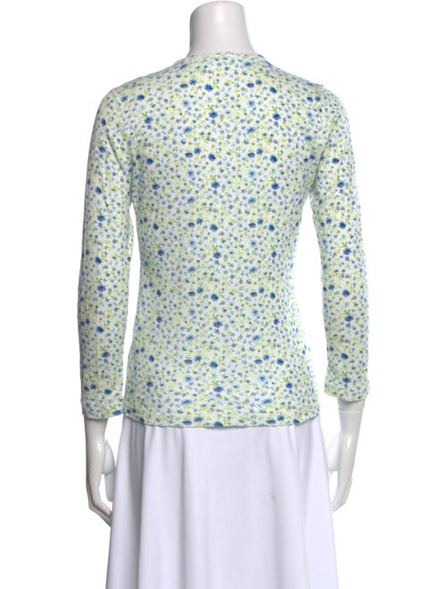 DÔEN Floral Print Crew Neck Top