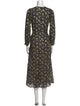 DÔEN Floral Print Midi Length Dress