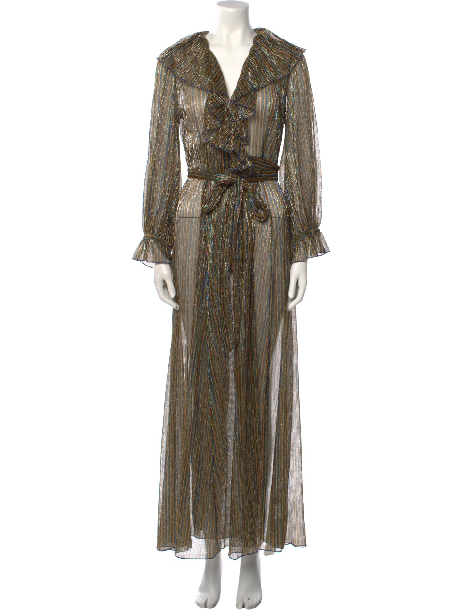 DÔEN Striped Long Dress