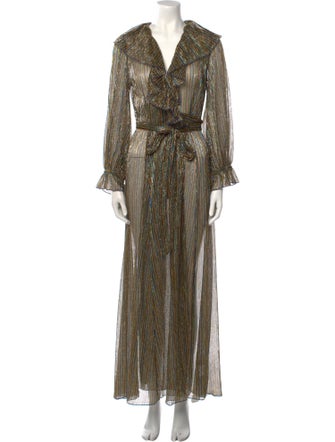 DÔEN Striped Long Dress