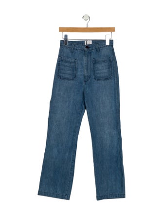 DÔEN High-Rise Straight Leg Jeans