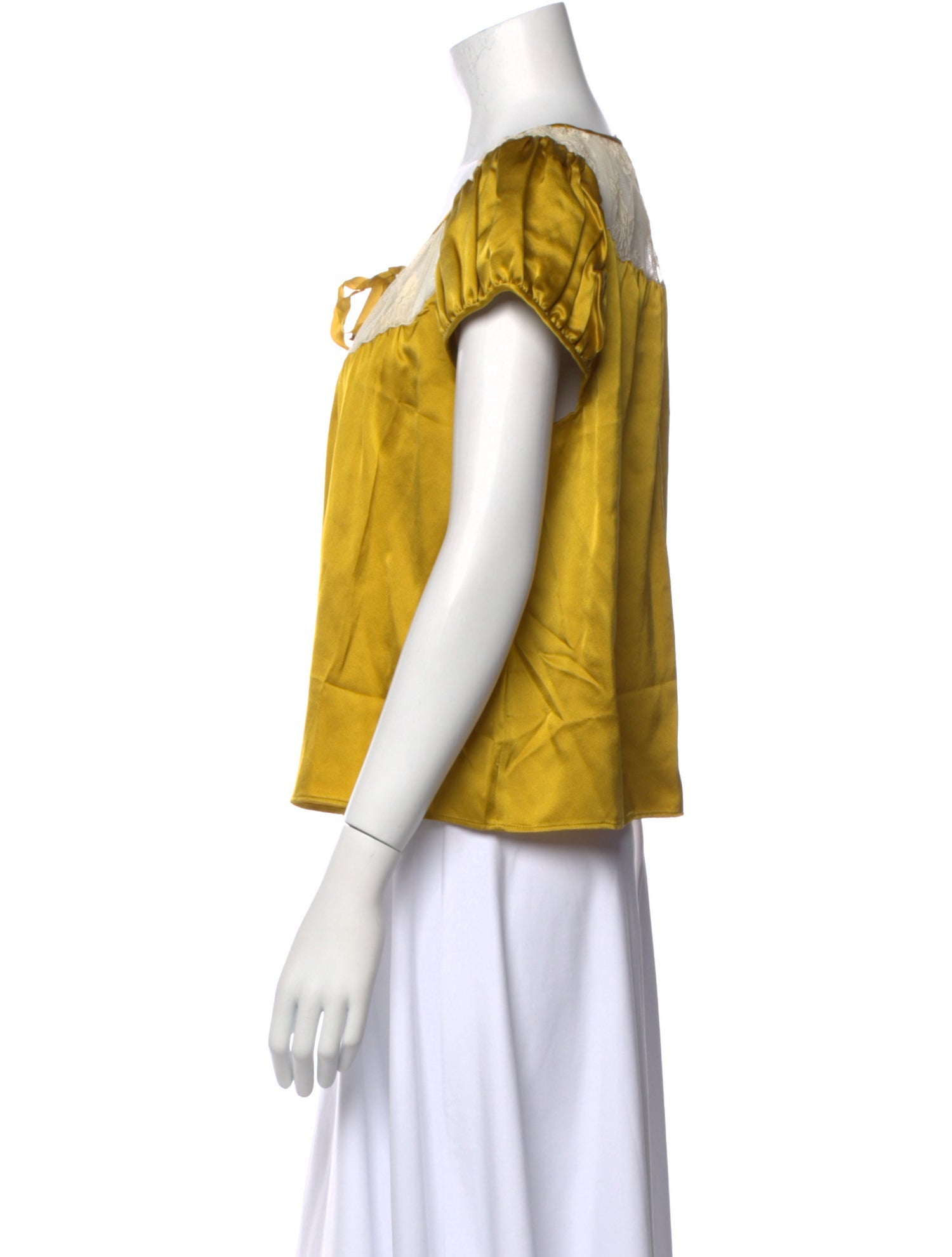 DÔEN Silk Scoop Neck Blouse