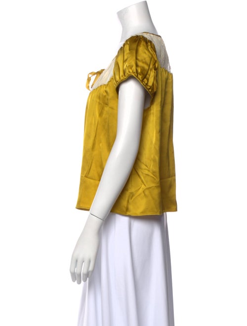 DÔEN Silk Scoop Neck Blouse