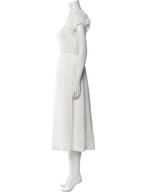 DÔEN Scoop Neck Midi Length Dress