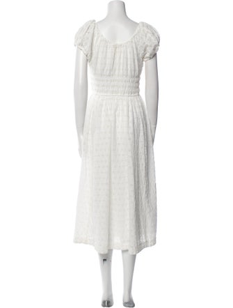 DÔEN Scoop Neck Midi Length Dress