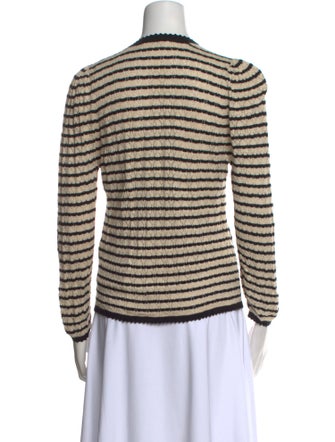 DÔEN Striped V-Neck Sweater