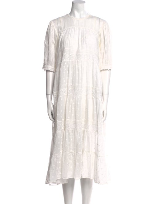 DÔEN Crew Neck Midi Length Dress