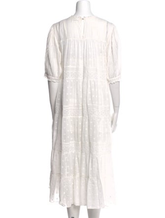 DÔEN Crew Neck Midi Length Dress