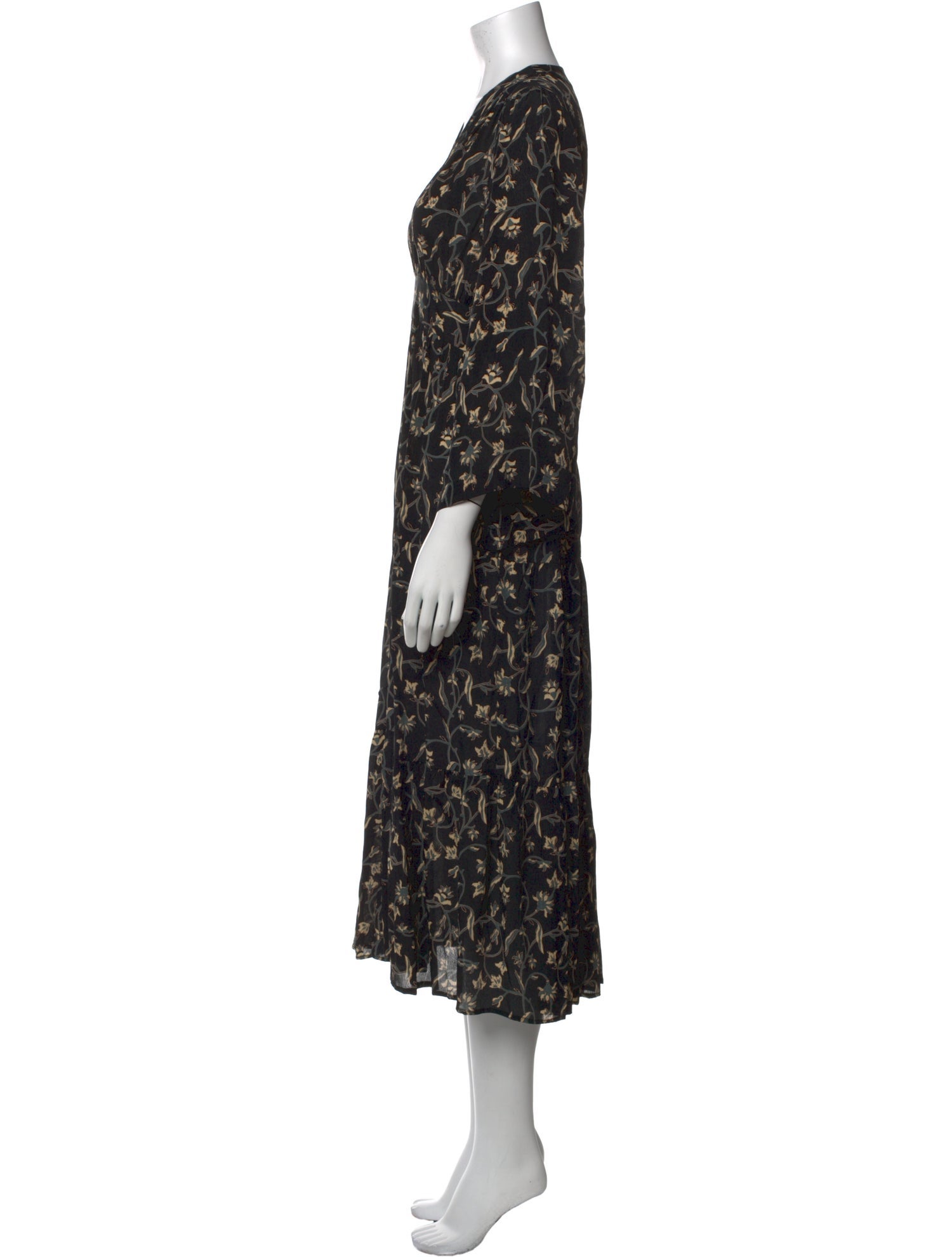 DÔEN Floral Print Long Dress