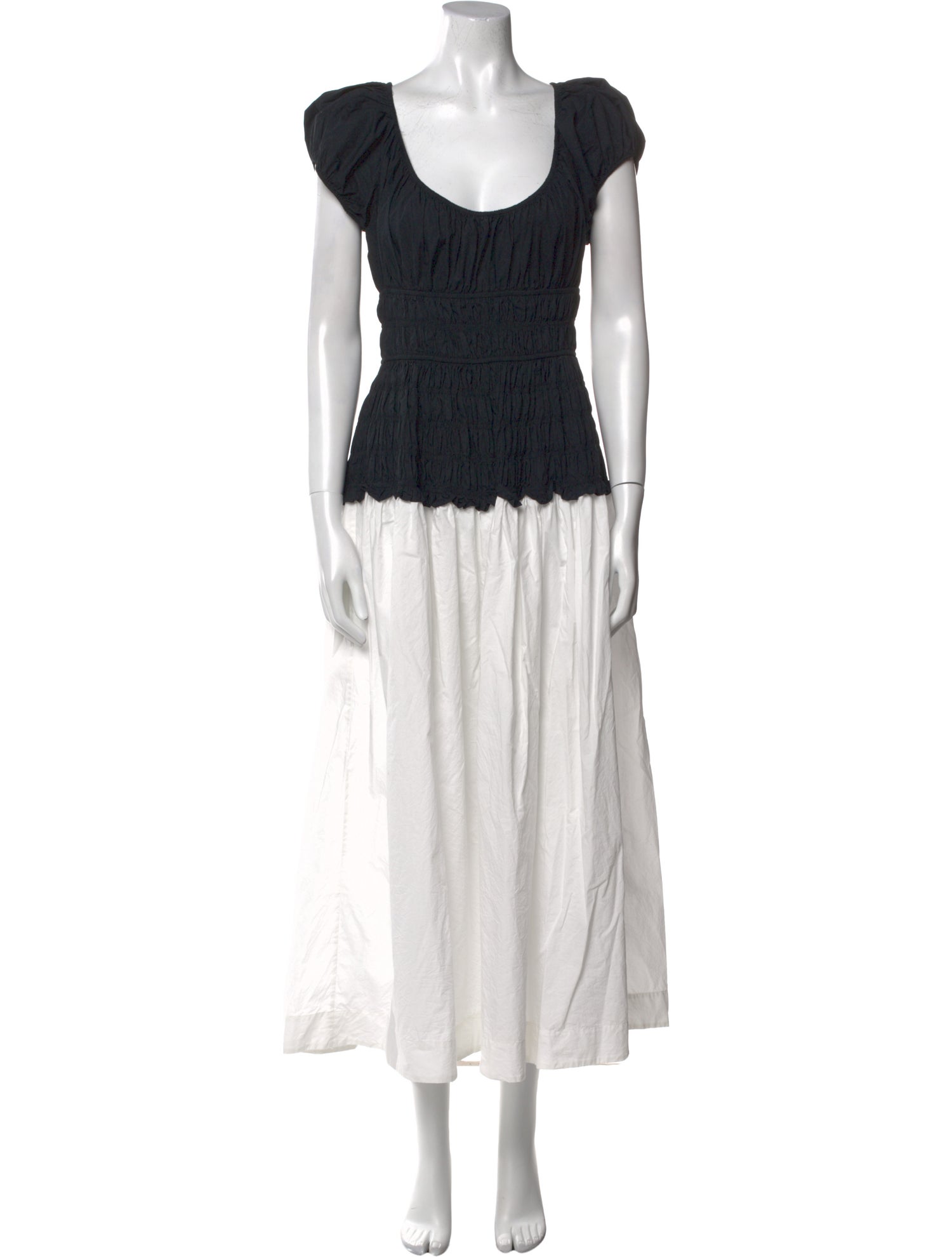 DÔEN Colorblock Pattern Long Dress