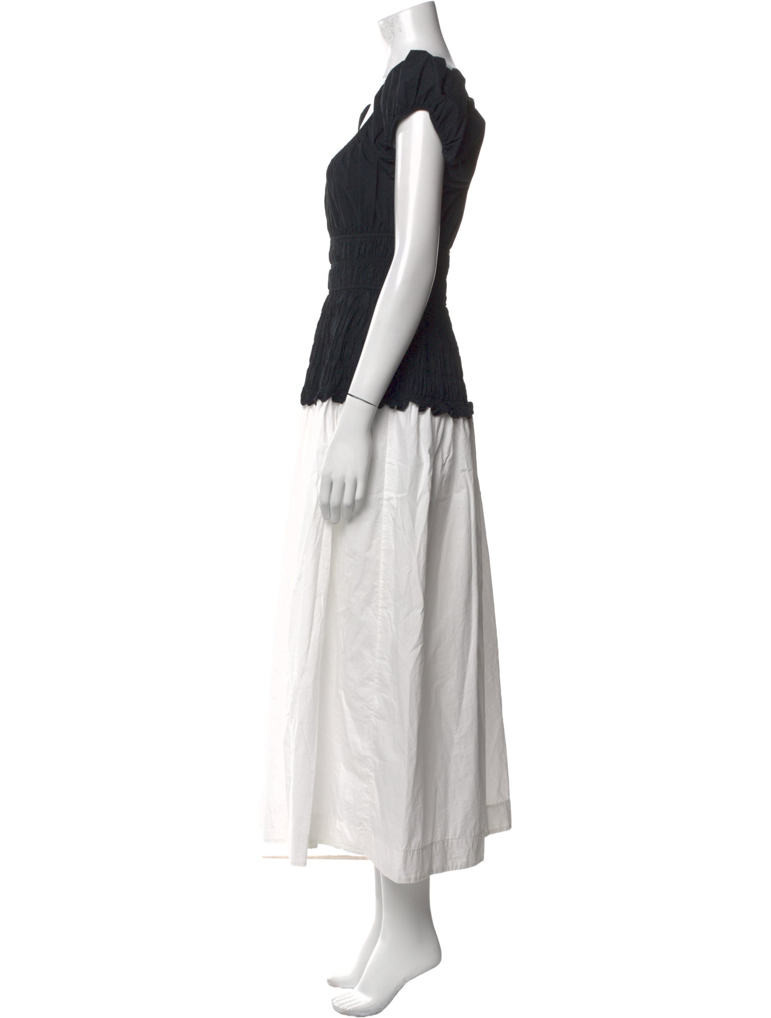 DÔEN Colorblock Pattern Long Dress