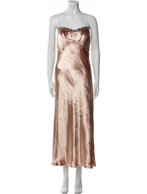 DÔEN Animal Print Midi Length Dress