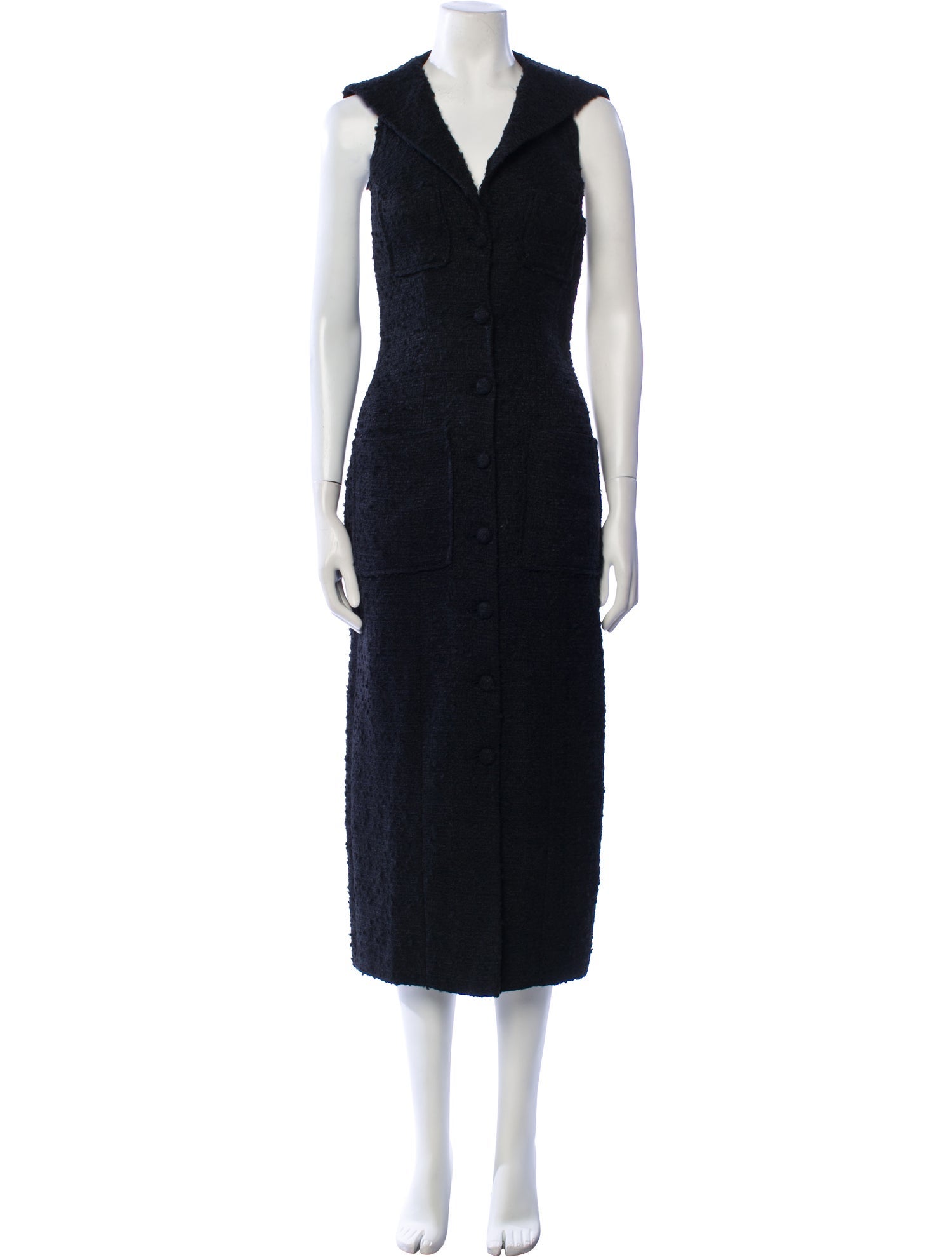 DÔEN V-Neck Midi Length Dress